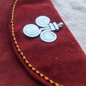 Handmade Suede Clutch